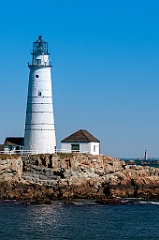 Boston Harbor Lighthouse on Rocky Island